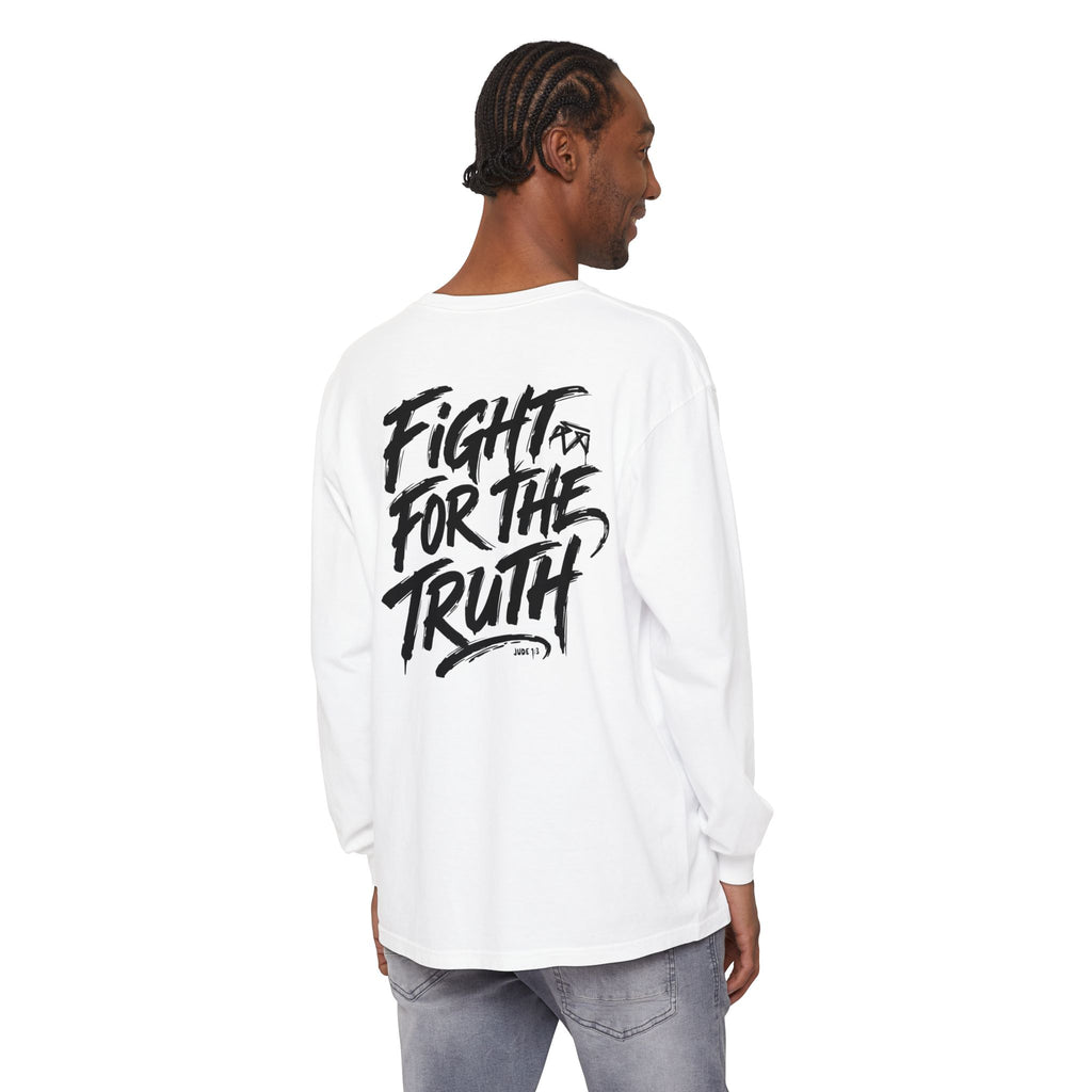 Fight for the Truth — Comfort Colors Long Sleeve T‑Shirt