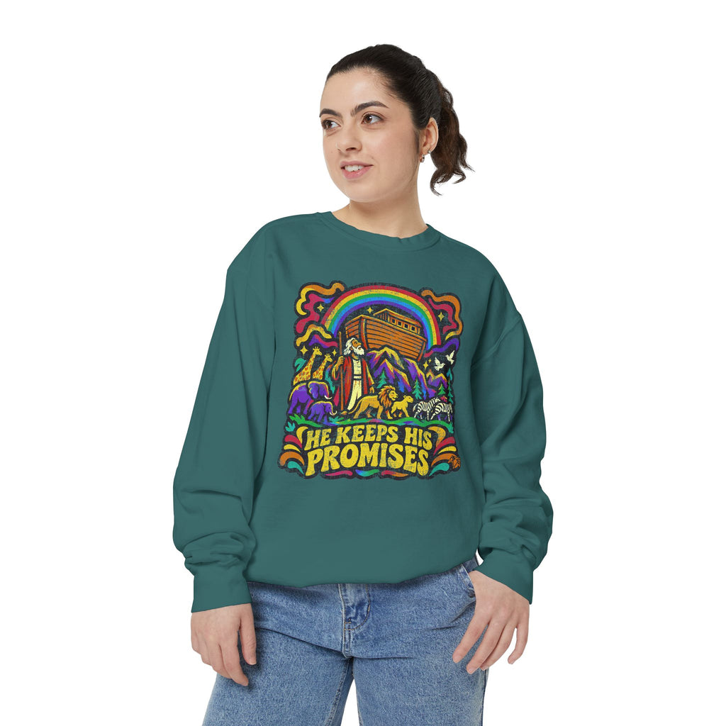 He Keeps His Promises - Comfort Colors Sweatshirt