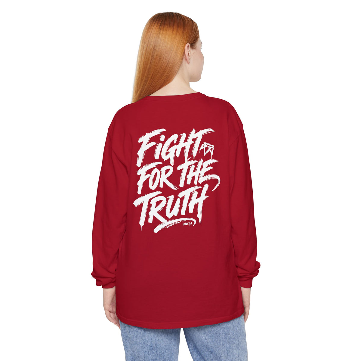 Fight for the Truth — Comfort Colors Long Sleeve T‑Shirt