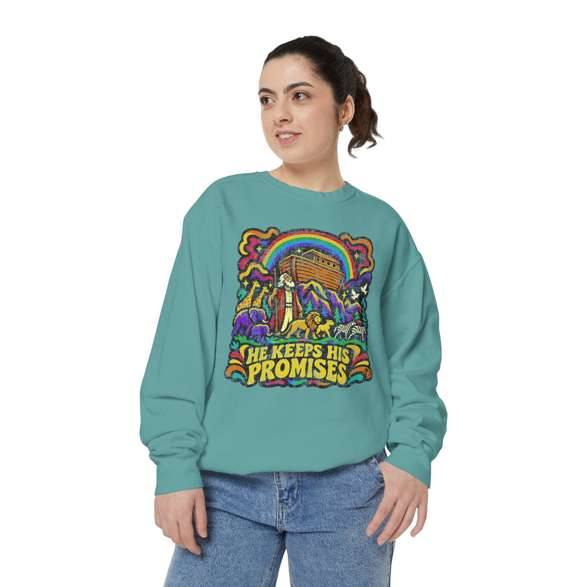He Keeps His Promises - Comfort Colors Sweatshirt
