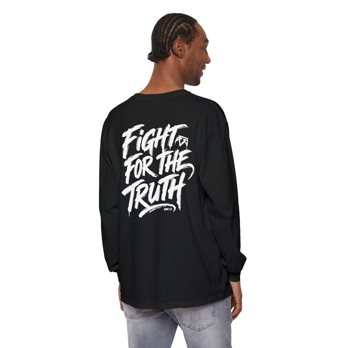 Fight for the Truth — Comfort Colors Long Sleeve T‑Shirt