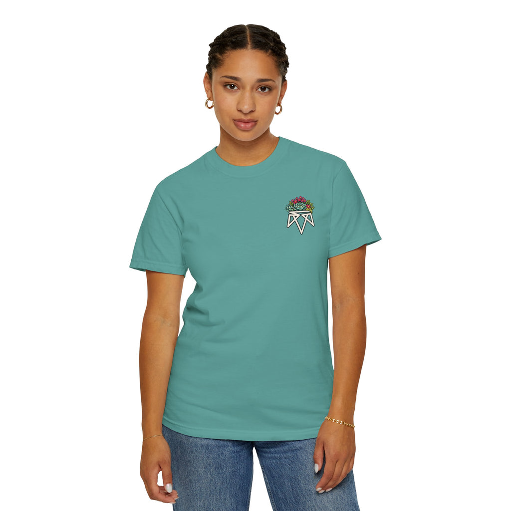Planted in God's Word T-Shirt — Floral Planter Bible Verse Tee