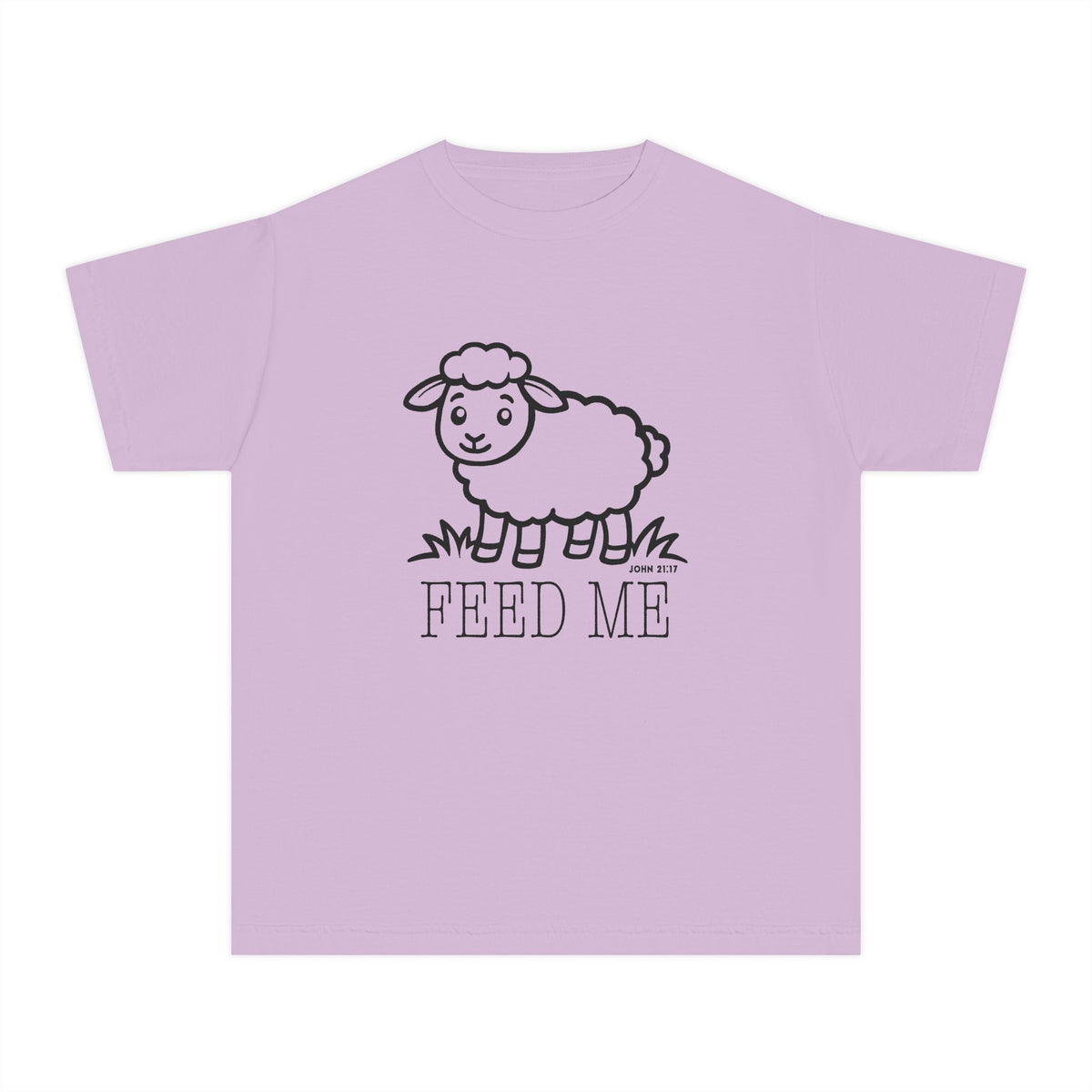Kids Sheep 'Feed Me' Tee - Cute Farm Animal Graphic Youth T-Shirt