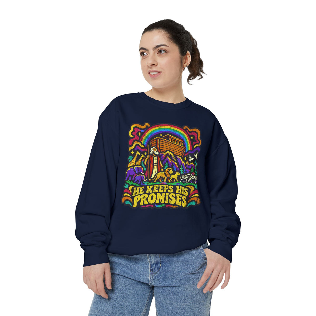 He Keeps His Promises - Comfort Colors Sweatshirt