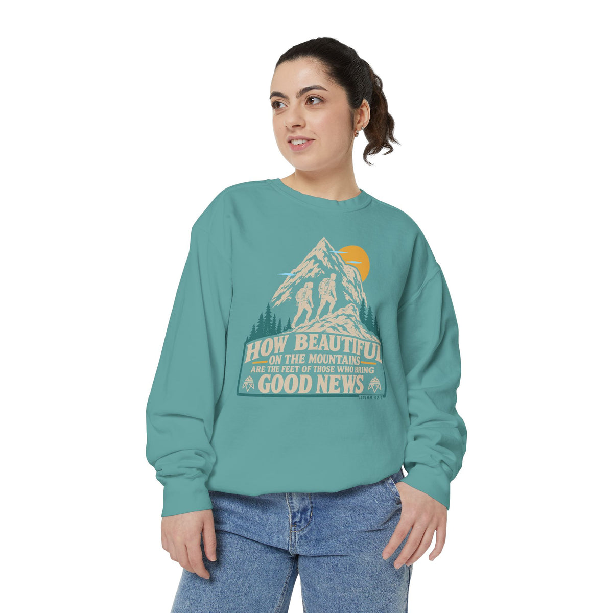 Beautiful Good News - Comfort Colors Sweatshirt