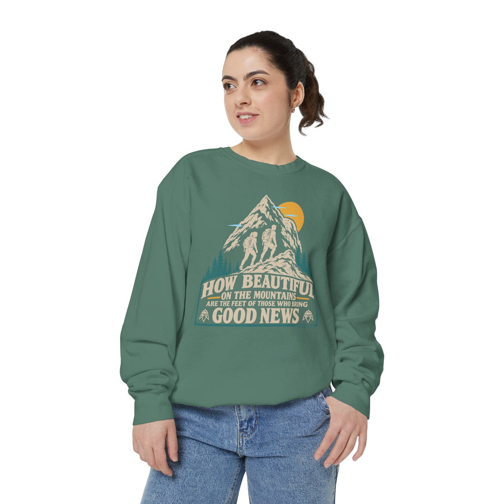Beautiful Good News - Comfort Colors Sweatshirt