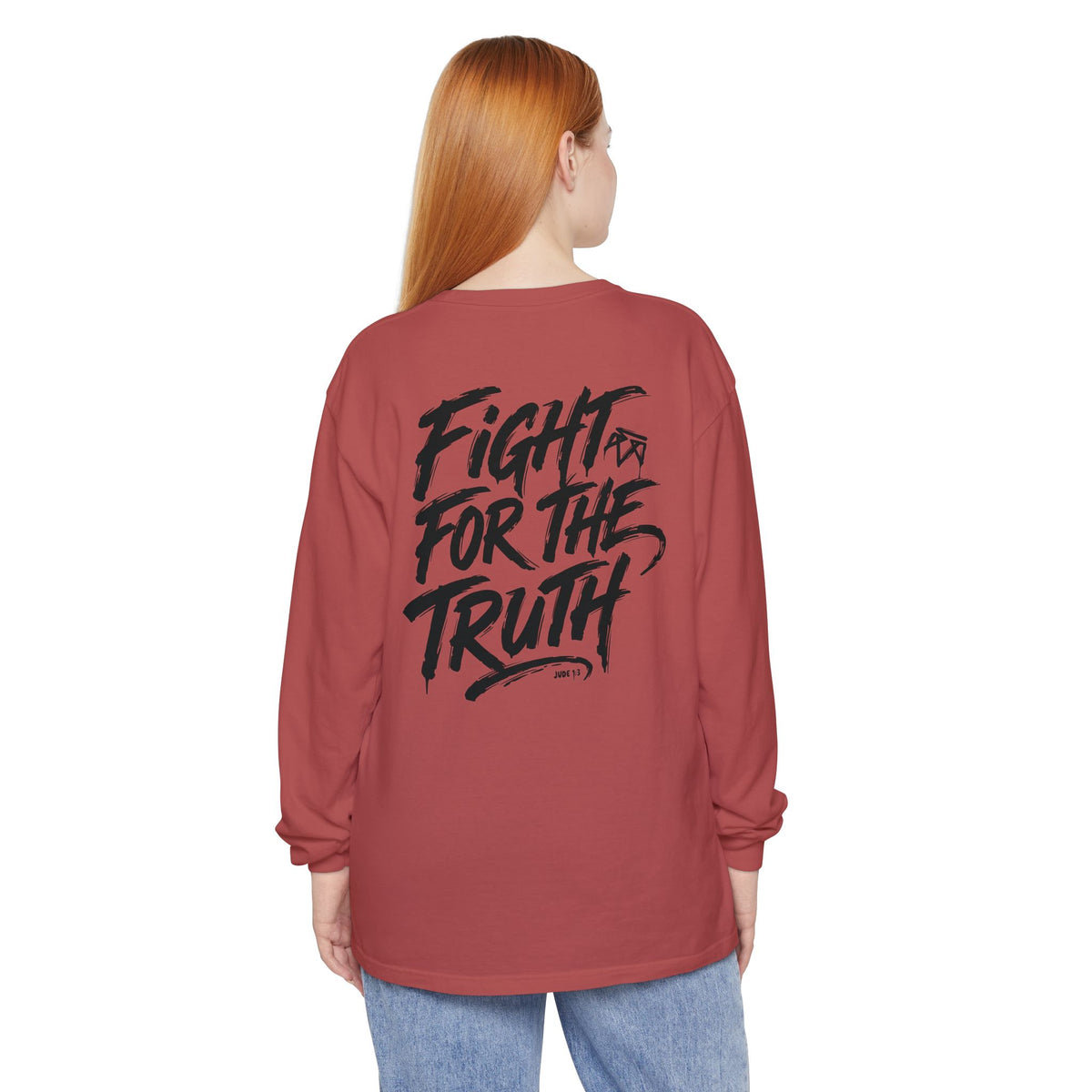 Fight for the Truth — Comfort Colors Long Sleeve T‑Shirt