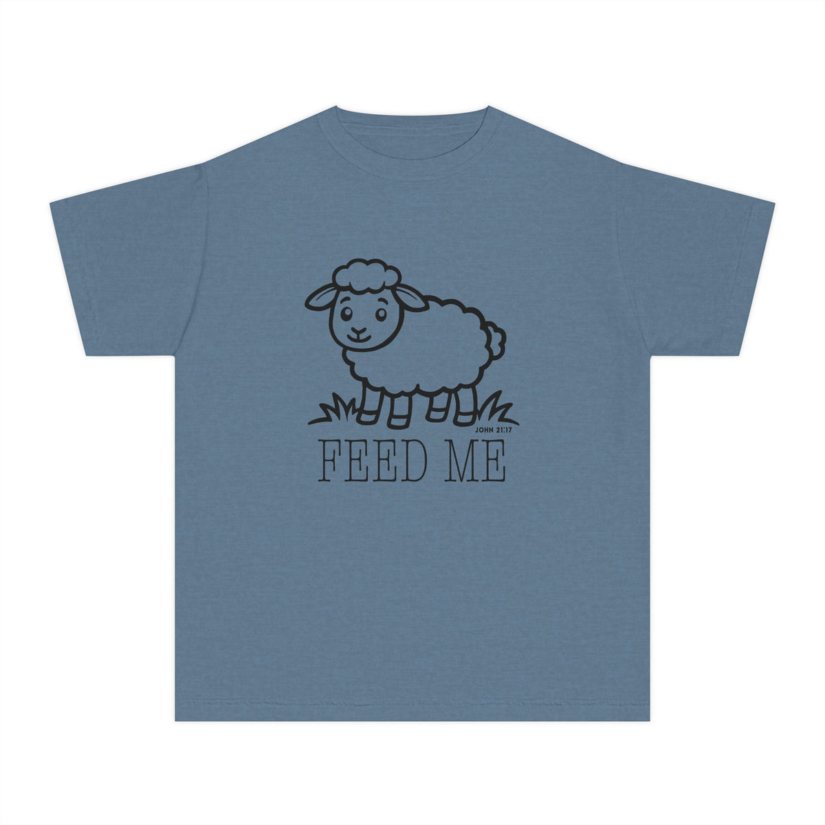 Kids Sheep 'Feed Me' Tee - Cute Farm Animal Graphic Youth T-Shirt