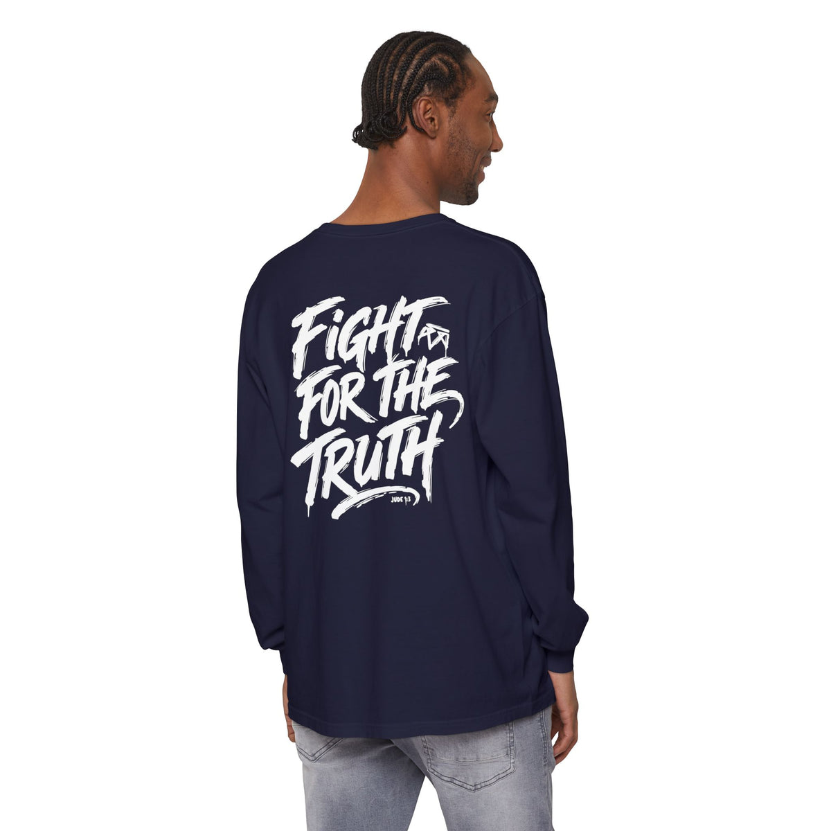 Fight for the Truth — Comfort Colors Long Sleeve T‑Shirt