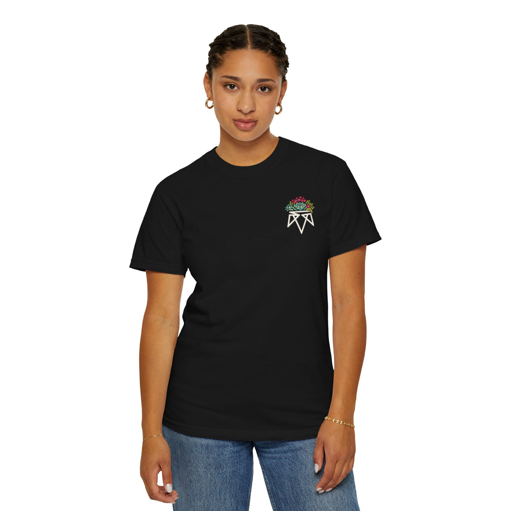 Planted in God's Word T-Shirt — Floral Planter Bible Verse Tee