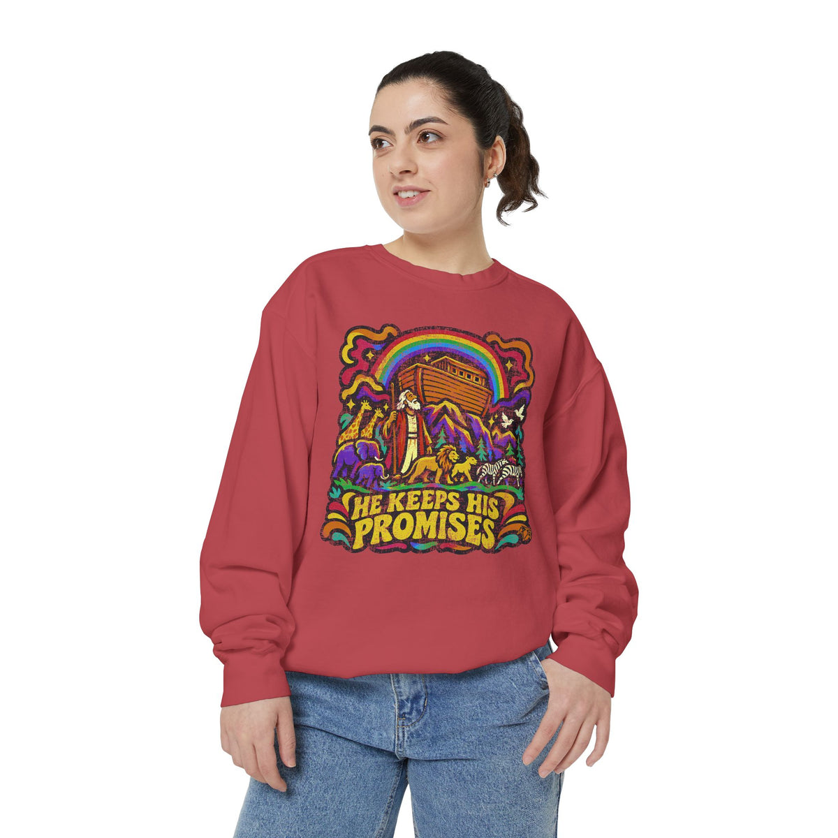 He Keeps His Promises - Comfort Colors Sweatshirt