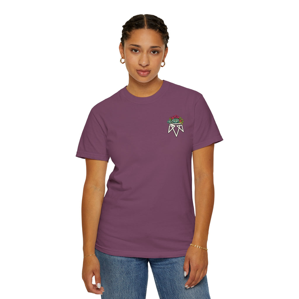 Planted in God's Word T-Shirt — Floral Planter Bible Verse Tee