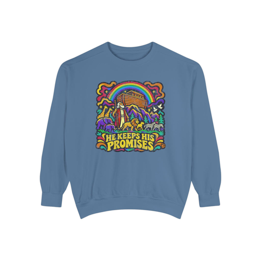 He Keeps His Promises - Comfort Colors Sweatshirt