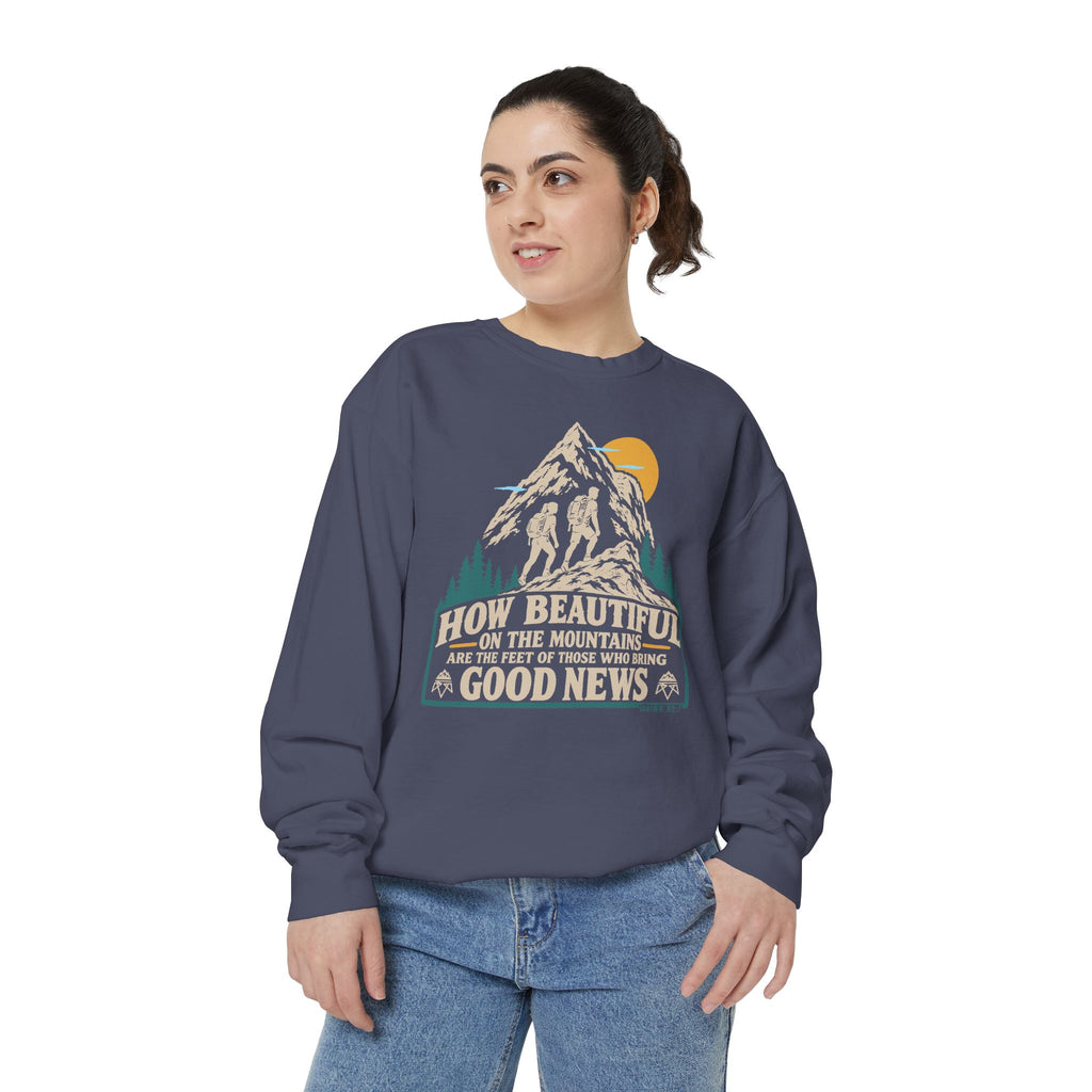 Beautiful Good News - Comfort Colors Sweatshirt