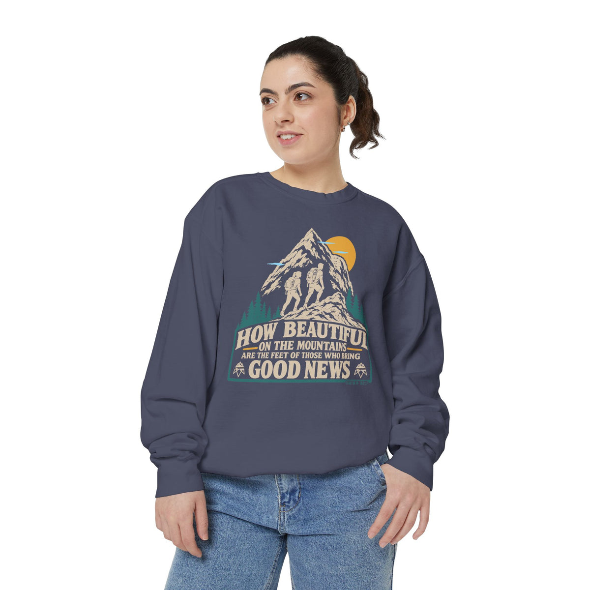 Beautiful Good News - Comfort Colors Sweatshirt