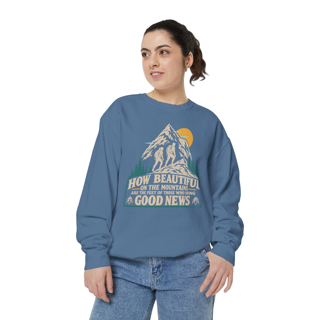 Beautiful Good News - Comfort Colors Sweatshirt