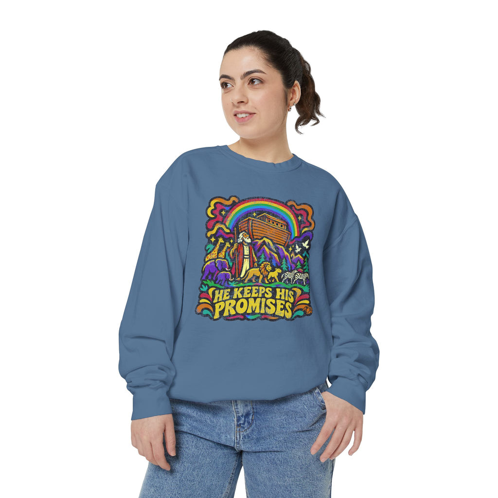 He Keeps His Promises - Comfort Colors Sweatshirt