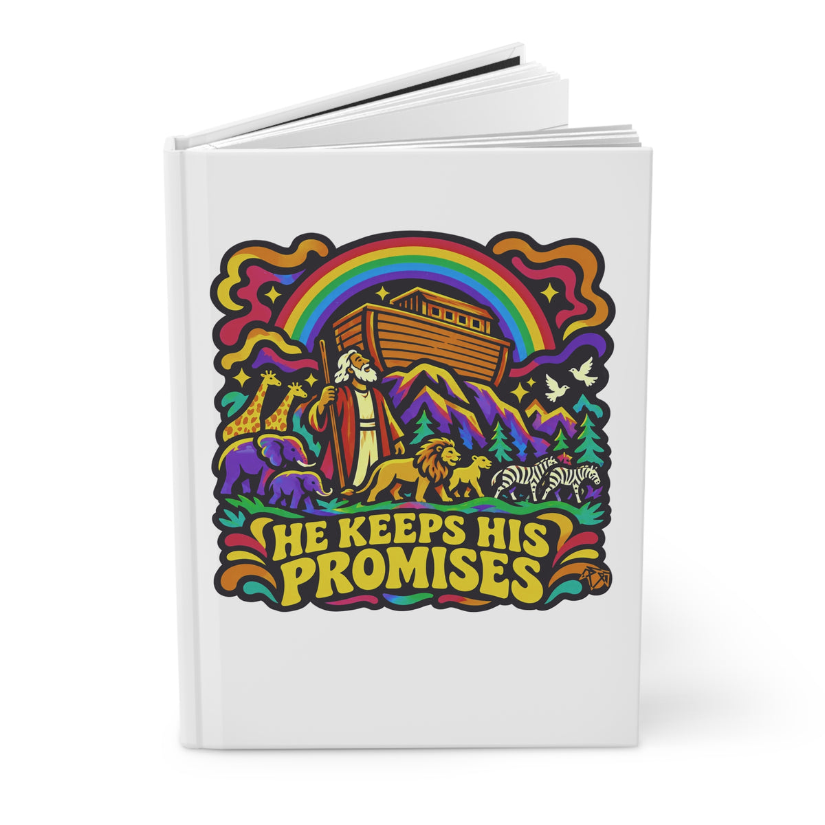 He Keeps His Promises (Genesis 9:12-13) — Lined Journal Notebook
