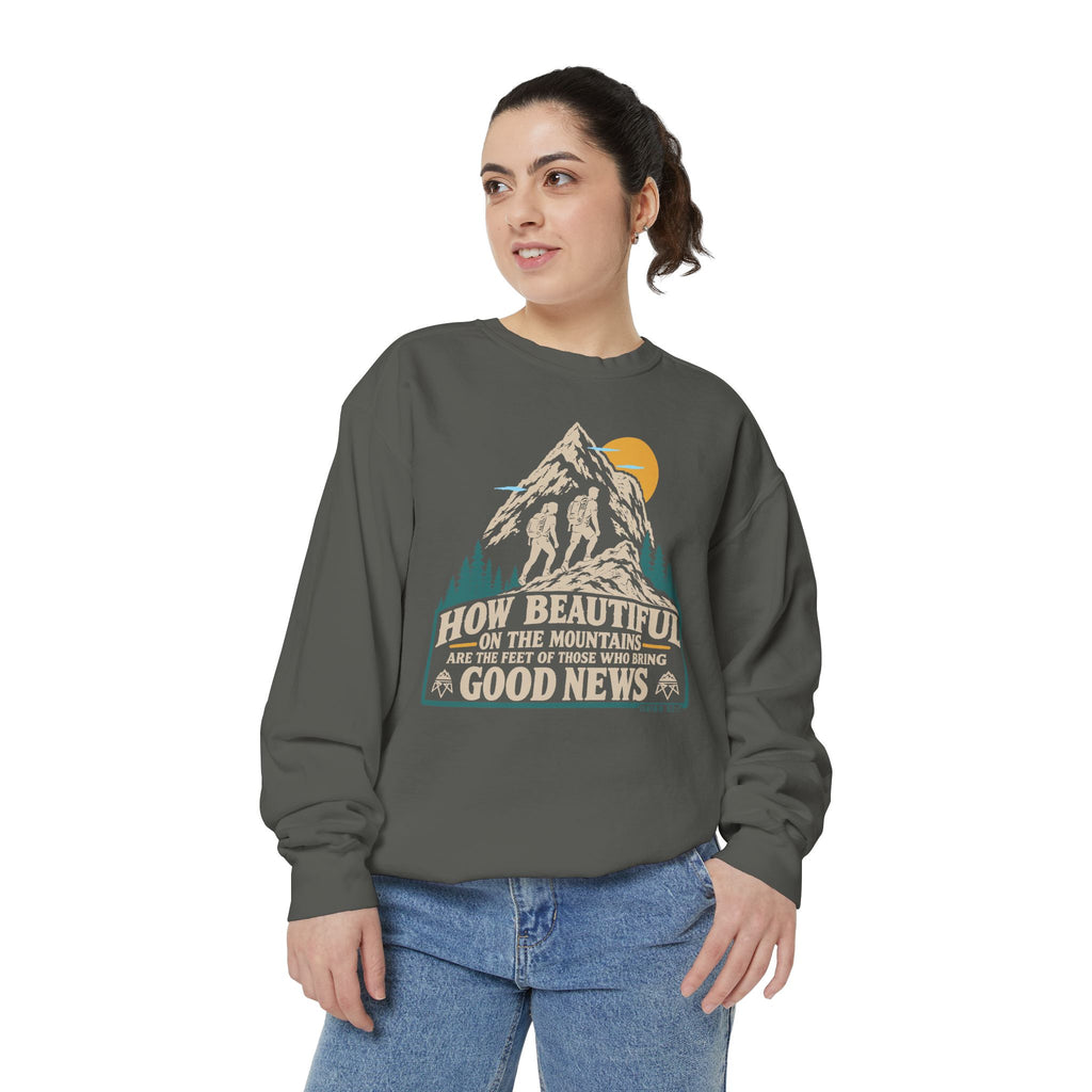 Beautiful Good News - Comfort Colors Sweatshirt