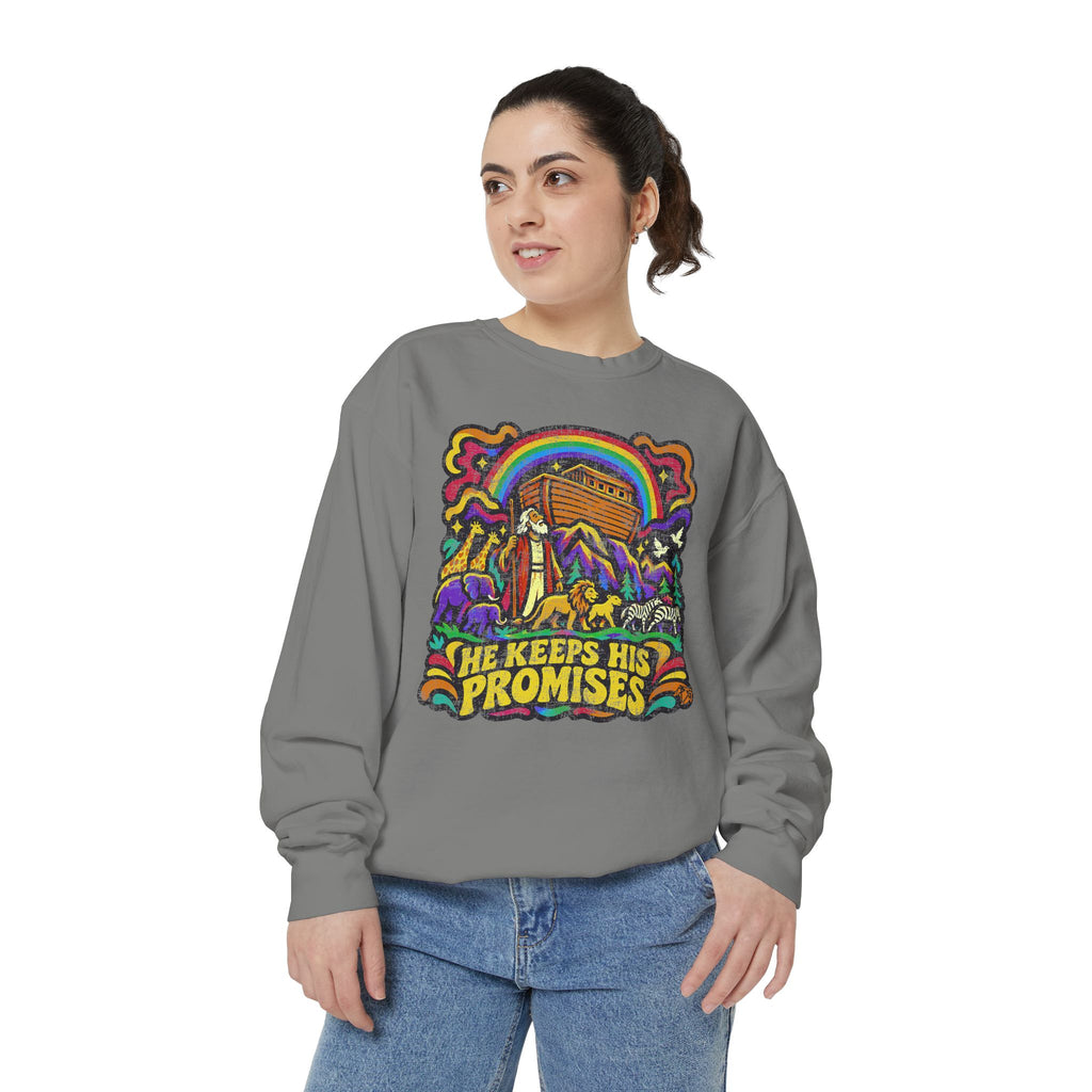 He Keeps His Promises - Comfort Colors Sweatshirt