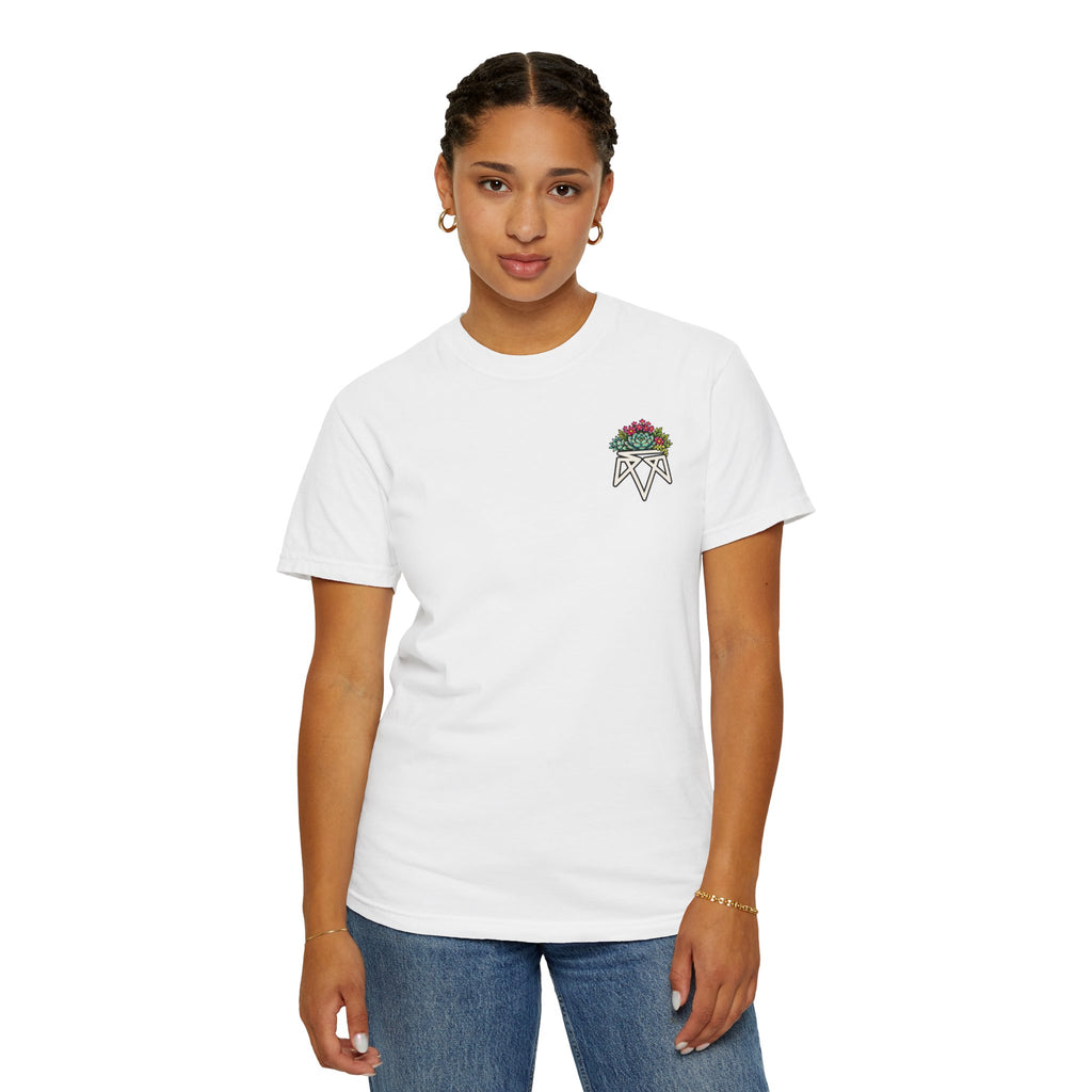 Planted in God's Word T-Shirt — Floral Planter Bible Verse Tee