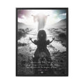 As a child (Matthew 18:3) - Framed Matte Canvas
