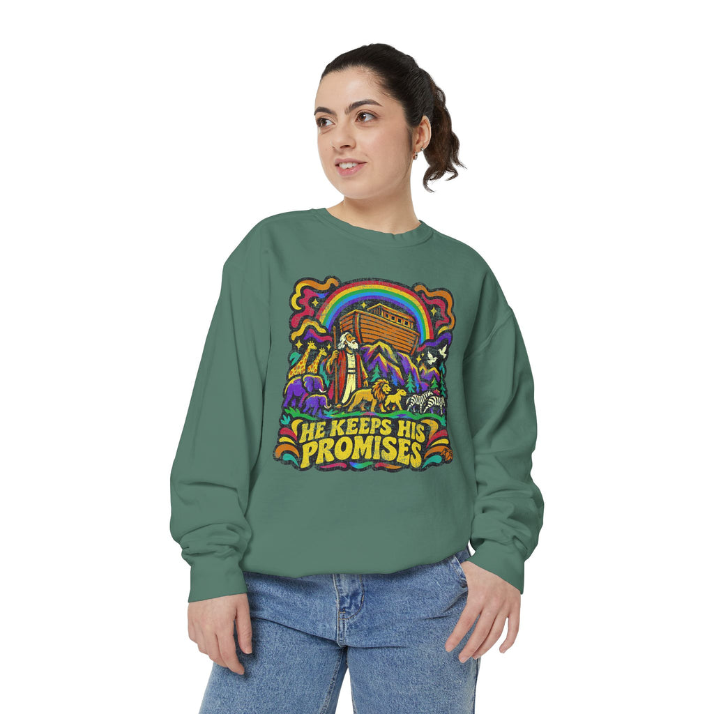 He Keeps His Promises - Comfort Colors Sweatshirt