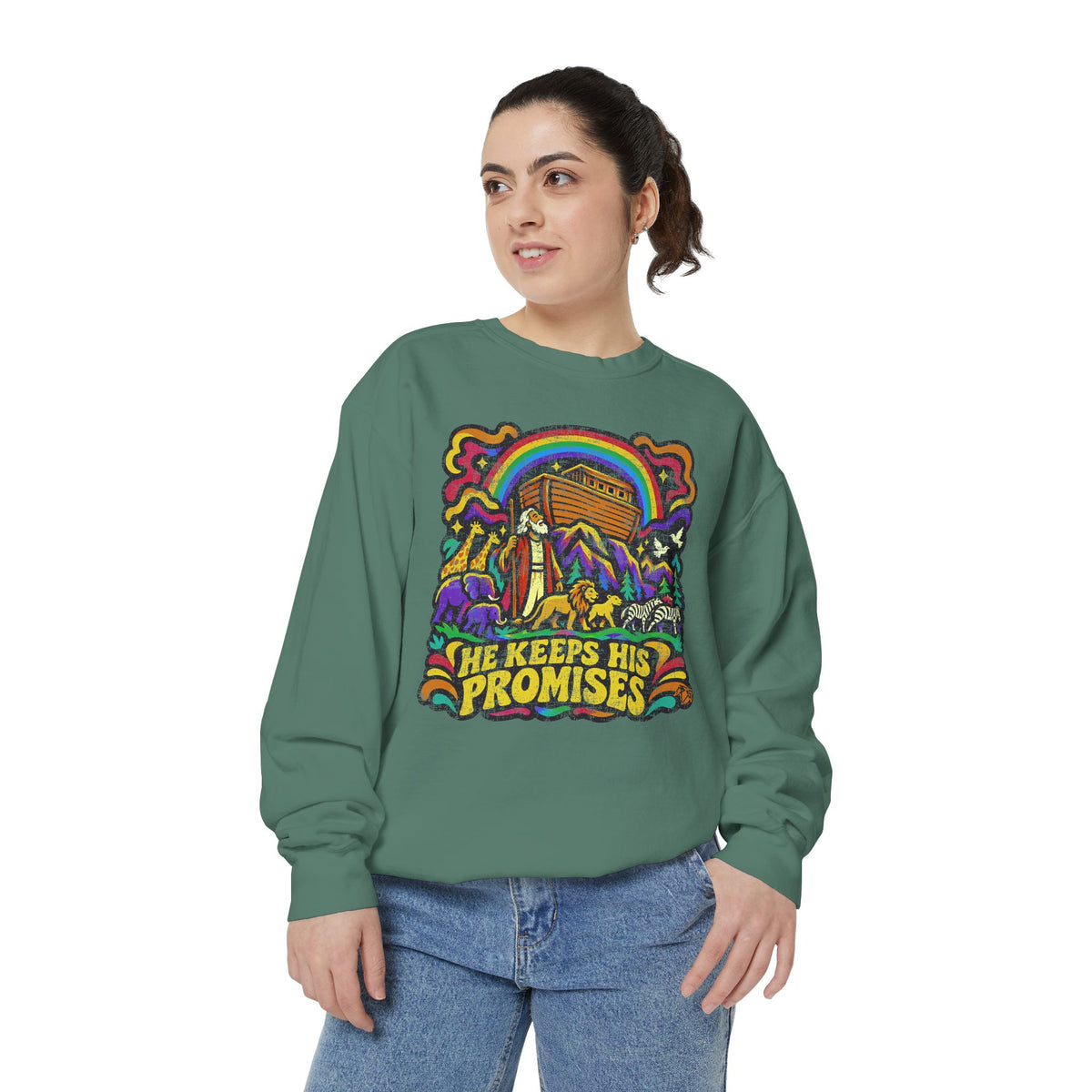 He Keeps His Promises - Comfort Colors Sweatshirt