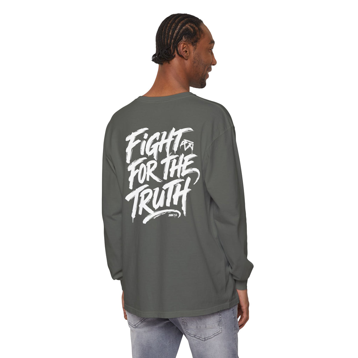 Fight for the Truth — Comfort Colors Long Sleeve T‑Shirt