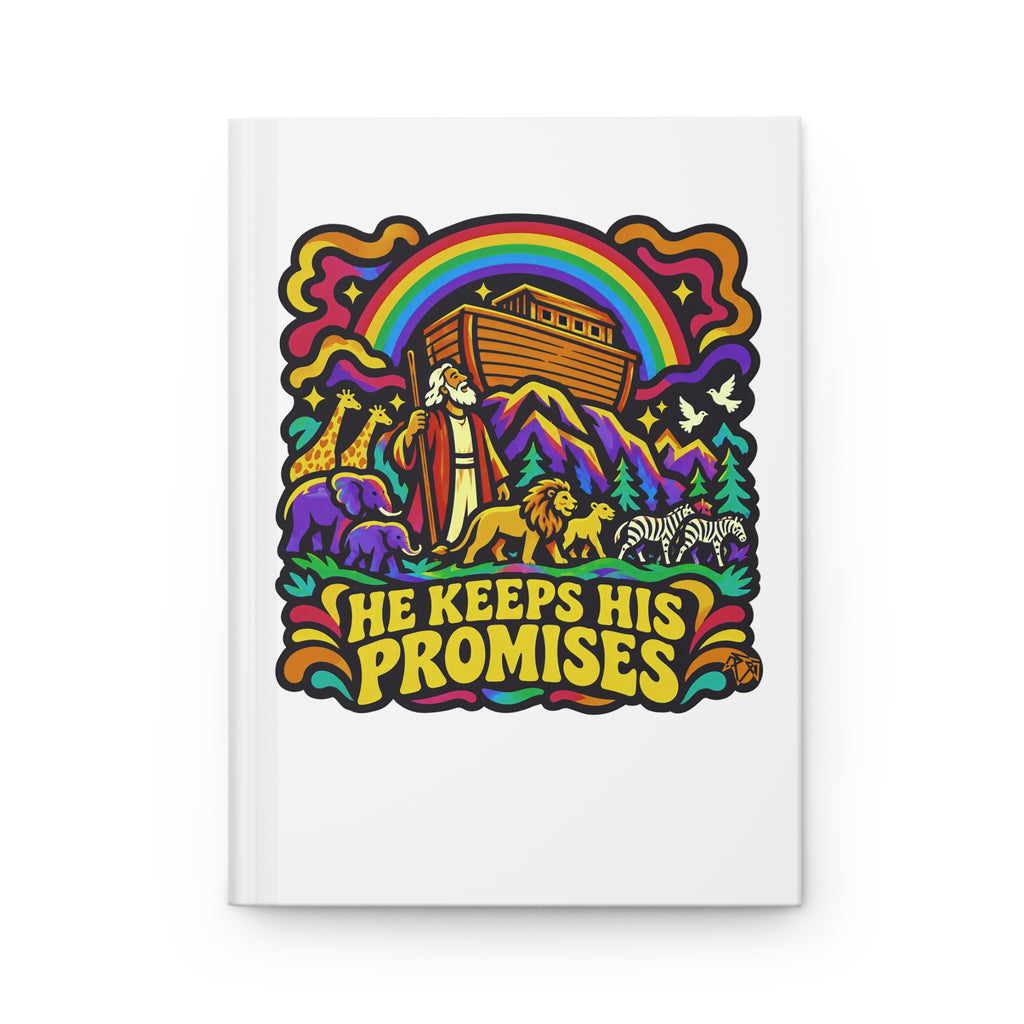 He Keeps His Promises (Genesis 9:12-13) — Lined Journal Notebook