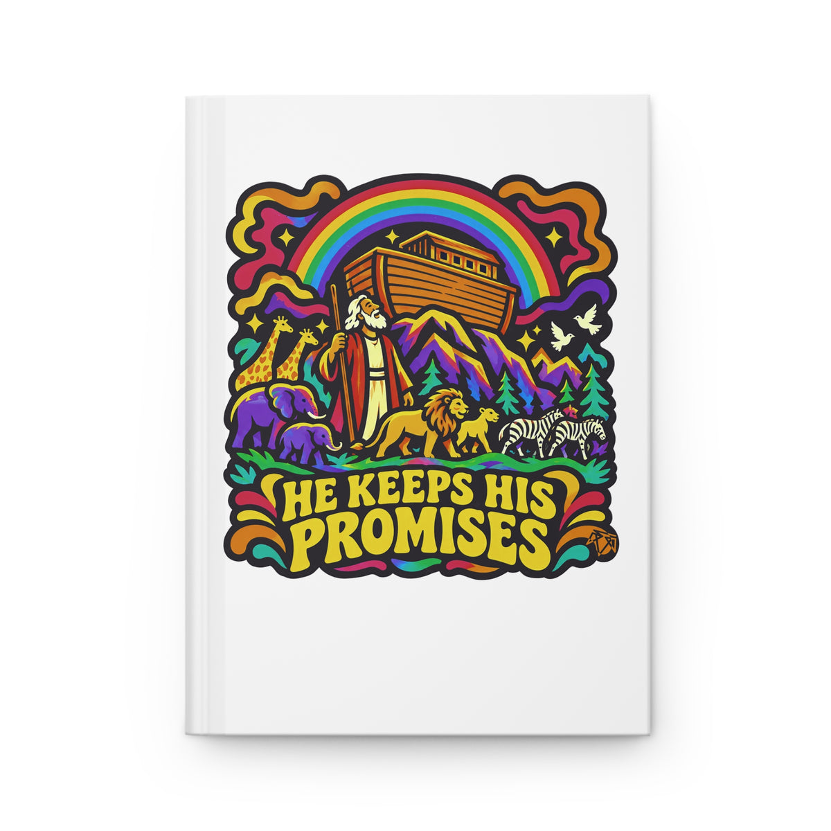 He Keeps His Promises (Genesis 9:12-13) — Lined Journal Notebook