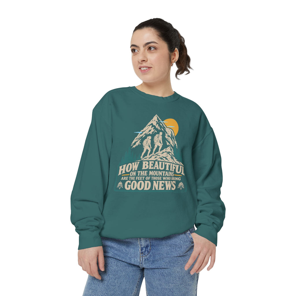 Beautiful Good News - Comfort Colors Sweatshirt