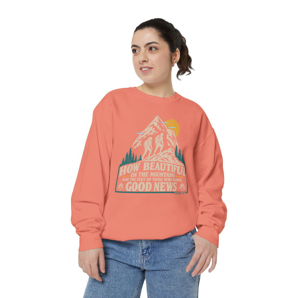 Beautiful Good News - Comfort Colors Sweatshirt