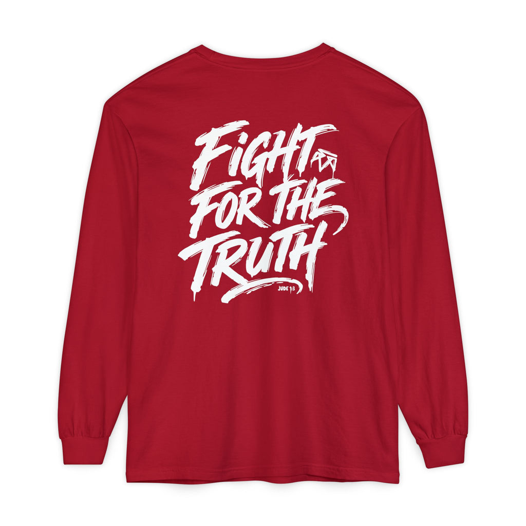 Fight for the Truth — Comfort Colors Long Sleeve T‑Shirt