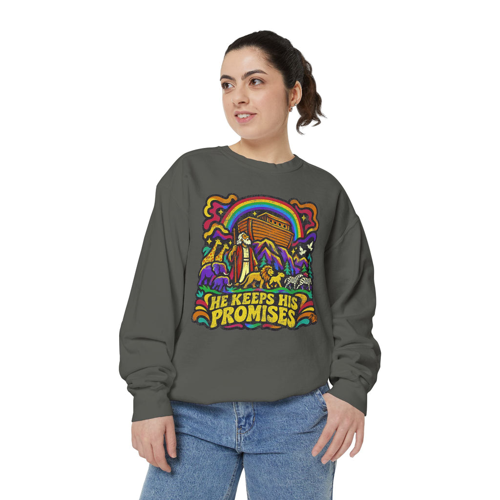 He Keeps His Promises - Comfort Colors Sweatshirt