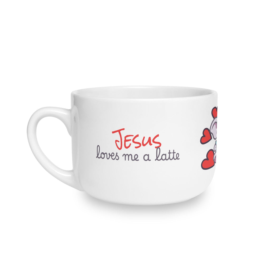 Jesus Loves Me A Latte — 25oz Ceramic Latte Mug