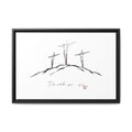 Again (1 Peter 3:18) - Framed Matte Canvas