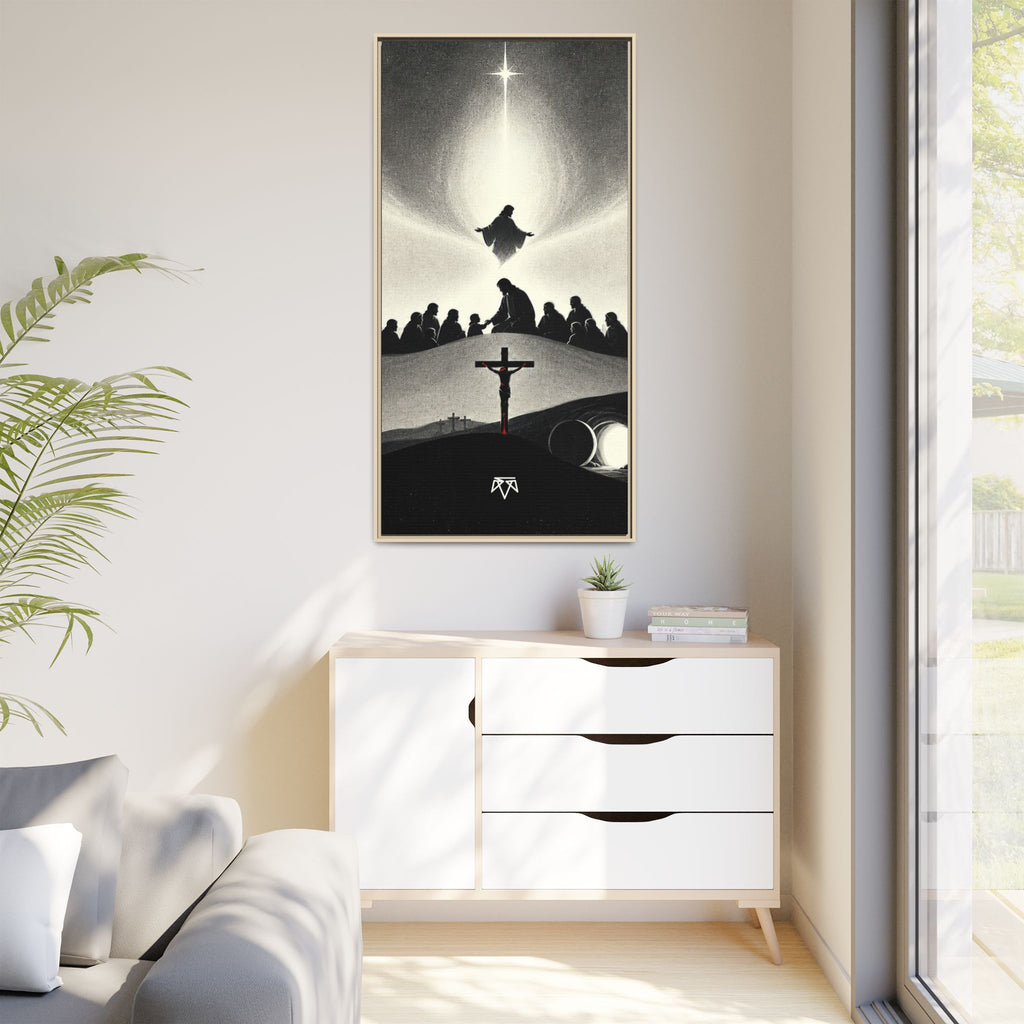 The Journey of Love - Framed Matte Canvas