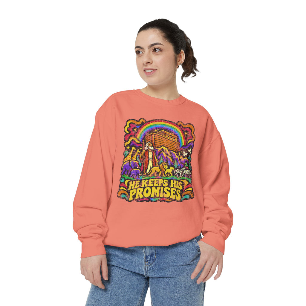 He Keeps His Promises - Comfort Colors Sweatshirt
