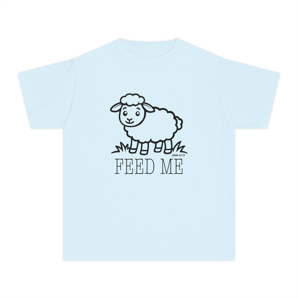 Kids Sheep 'Feed Me' Tee - Cute Farm Animal Graphic Youth T-Shirt